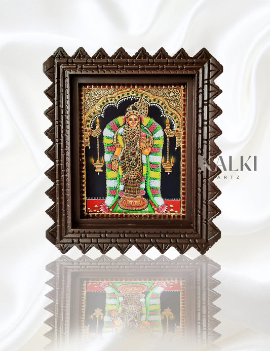 Andal | Framed Tanjore Painting
