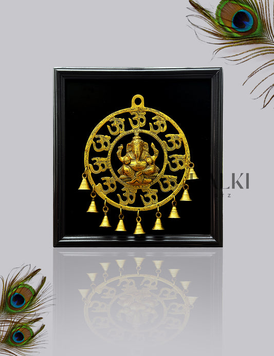 Pure Brass Ganesha With Multiple Bells
