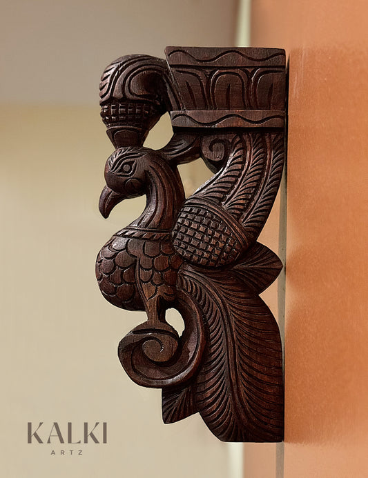 Wooden Parrot Brackets (Set of 2)